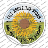 Rise Above The Storm Novelty Circle Sticker Decal