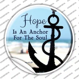 Hope Anchor For Soul Novelty Circle Sticker Decal