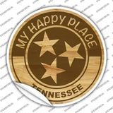 My Happy Place Tristar Tennessee Novelty Circle Sticker Decal