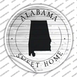 Alabama Sweet Home Novelty Circle Sticker Decal