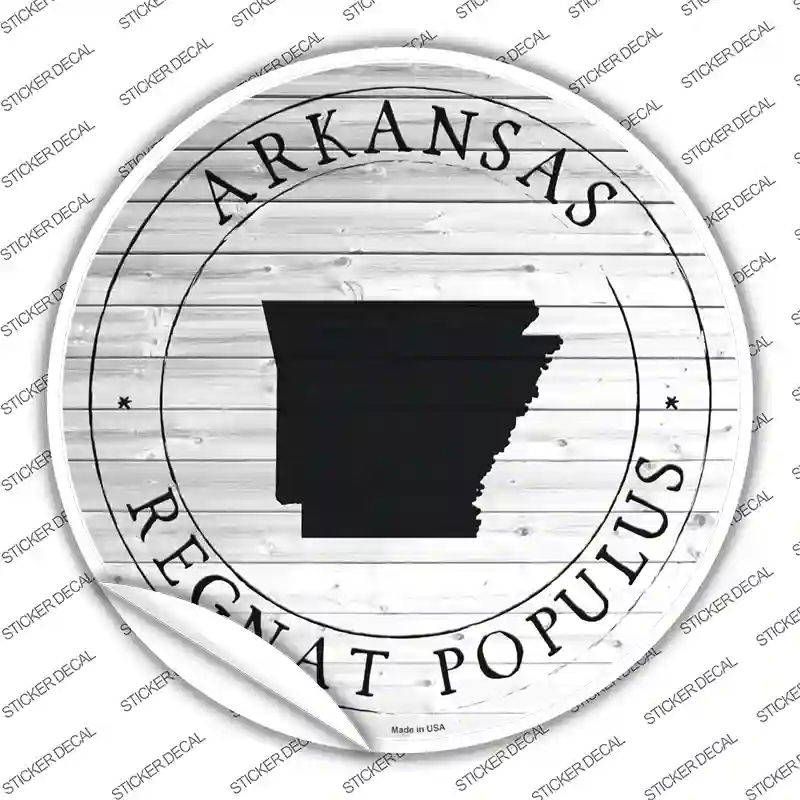 Arkansas Regnat Populus Novelty Circle Sticker Decal
