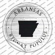 Arkansas Regnat Populus Novelty Circle Sticker Decal
