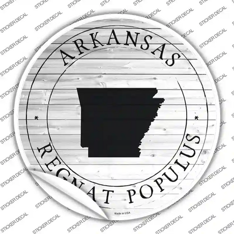 Arkansas Regnat Populus Novelty Circle Sticker Decal