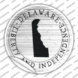 Delaware Liberty and Independence Novelty Circle Sticker Decal