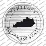 Kentucky Bluegrass State Novelty Circle Sticker Decal