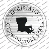 Louisiana Cajun Culture State Novelty Circle Sticker Decal