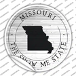 Missouri Show Me State Novelty Circle Sticker Decal