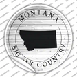 Montana Big Sky Country Novelty Circle Sticker Decal