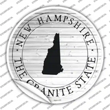 New Hampshire Granite State Novelty Circle Sticker Decal