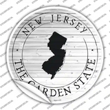 New Jersey Garden State Novelty Circle Sticker Decal