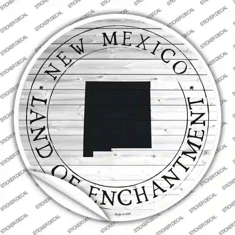 New Mexico Land Of Enchantment Novelty Circle Sticker Decal
