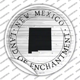 New Mexico Land Of Enchantment Novelty Circle Sticker Decal