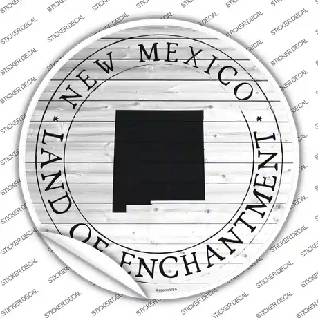 New Mexico Land Of Enchantment Novelty Circle Sticker Decal