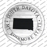 South Dakota Mt Rushmore State Novelty Circle Sticker Decal