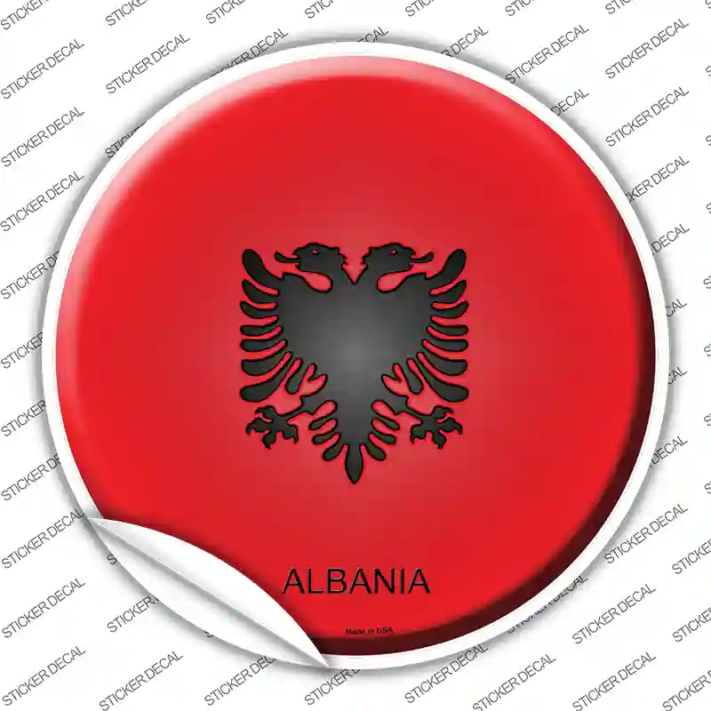 Albania Country Novelty Circle Sticker Decal