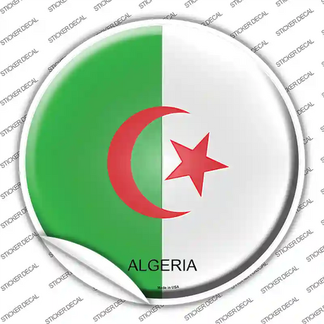 Algeria Country Novelty Circle Sticker Decal