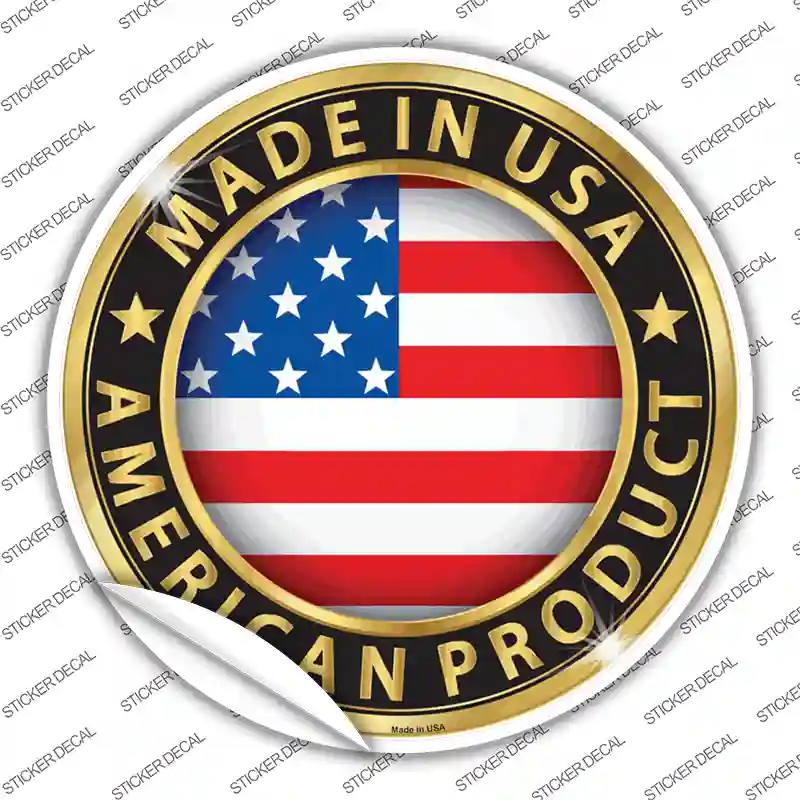 American Product Novelty Circle Sticker Decal