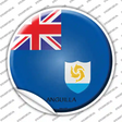 Anguilla Country Novelty Circle Sticker Decal