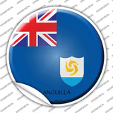 Anguilla Country Novelty Circle Sticker Decal