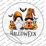 Happy Halloween Spooky Gnomes Novelty Circle Sticker Decal