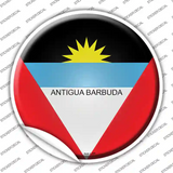 Antigua Barbuda Novelty Circle Sticker Decal