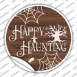 Happy Haunting Novelty Circle Sticker Decal