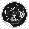 Haunted House Novelty Circle Sticker Decal