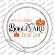 Jack O Lantern Boolevard Novelty Circle Sticker Decal