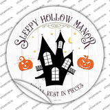 Sleepy Hollow Manor Novelty Circle Sticker Decal