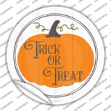 Trick Or Treat Pumpkin Novelty Circle Sticker Decal