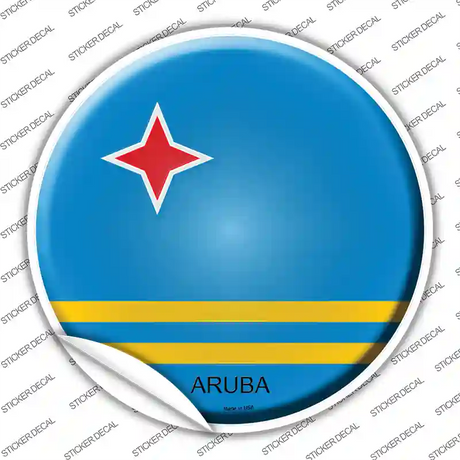 Aruba Novelty Circle Sticker Decal
