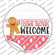 Cookie Tasters Welcome Novelty Circle Sticker Decal