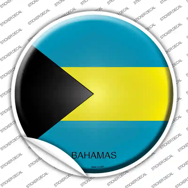 Bahamas Country Novelty Circle Sticker Decal