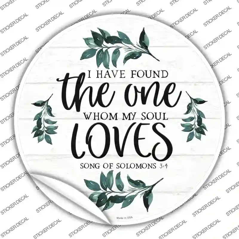 The One Novelty Circle Sticker Decal