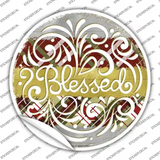Blessed Christmas Novelty Circle Sticker Decal
