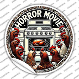 Horror Movie Novelty Circle Sticker Decal C-2082s