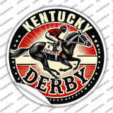 Kentucky Derby Novelty Circle Sticker Decal C-2088s