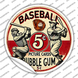 Baseball Novelty Circle Sticker Decal C-2094s