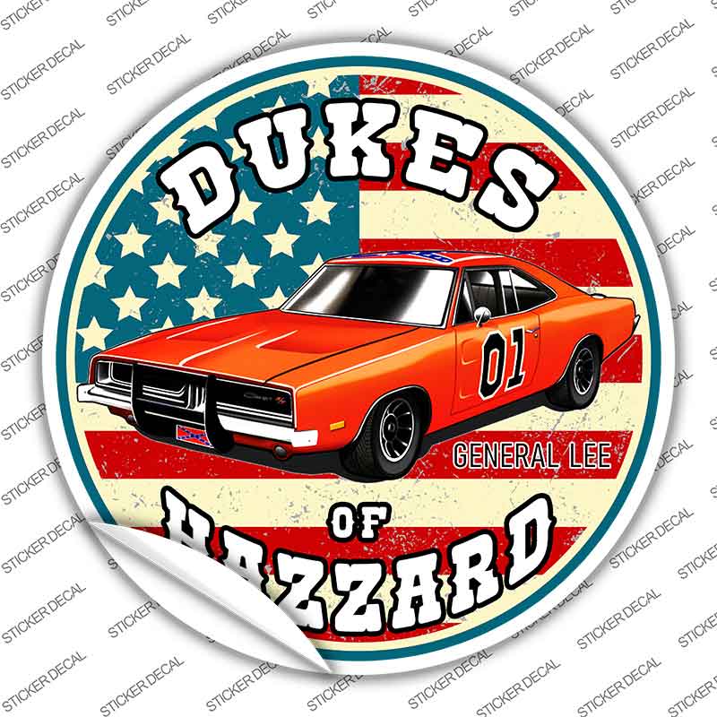Dukes of Hazzard Novelty Circle Sticker Decal C-2097s