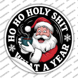 Ho Ho Holy Novelty Circle Sticker Decal C-2100s
