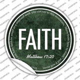 Faith Bible Verse Novelty Circle Sticker Decal C-2105s
