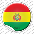 Bolivia Country Novelty Circle Sticker Decal