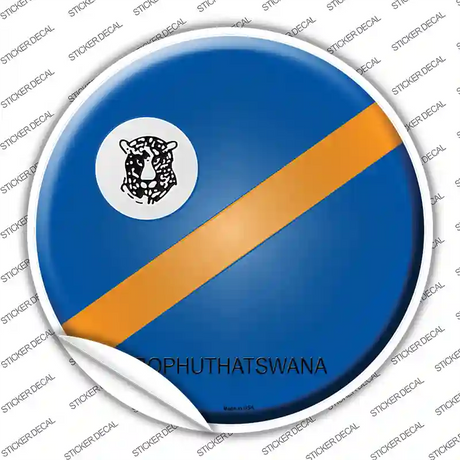 Bophuthatswana Country Novelty Circle Sticker Decal