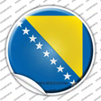 Bosnia Herzegovina Country Novelty Circle Sticker Decal