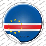 Cape Verde Country Novelty Circle Sticker Decal
