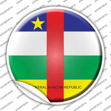 Central African Republic Country Novelty Circle Sticker Decal