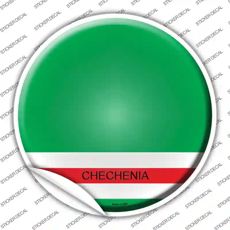 Chechenia Country Novelty Circle Sticker Decal