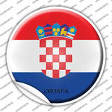 Croatia Country Novelty Circle Sticker Decal