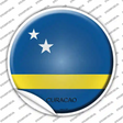Curacao Country Novelty Circle Sticker Decal