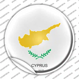 Cyprus Country Novelty Circle Sticker Decal